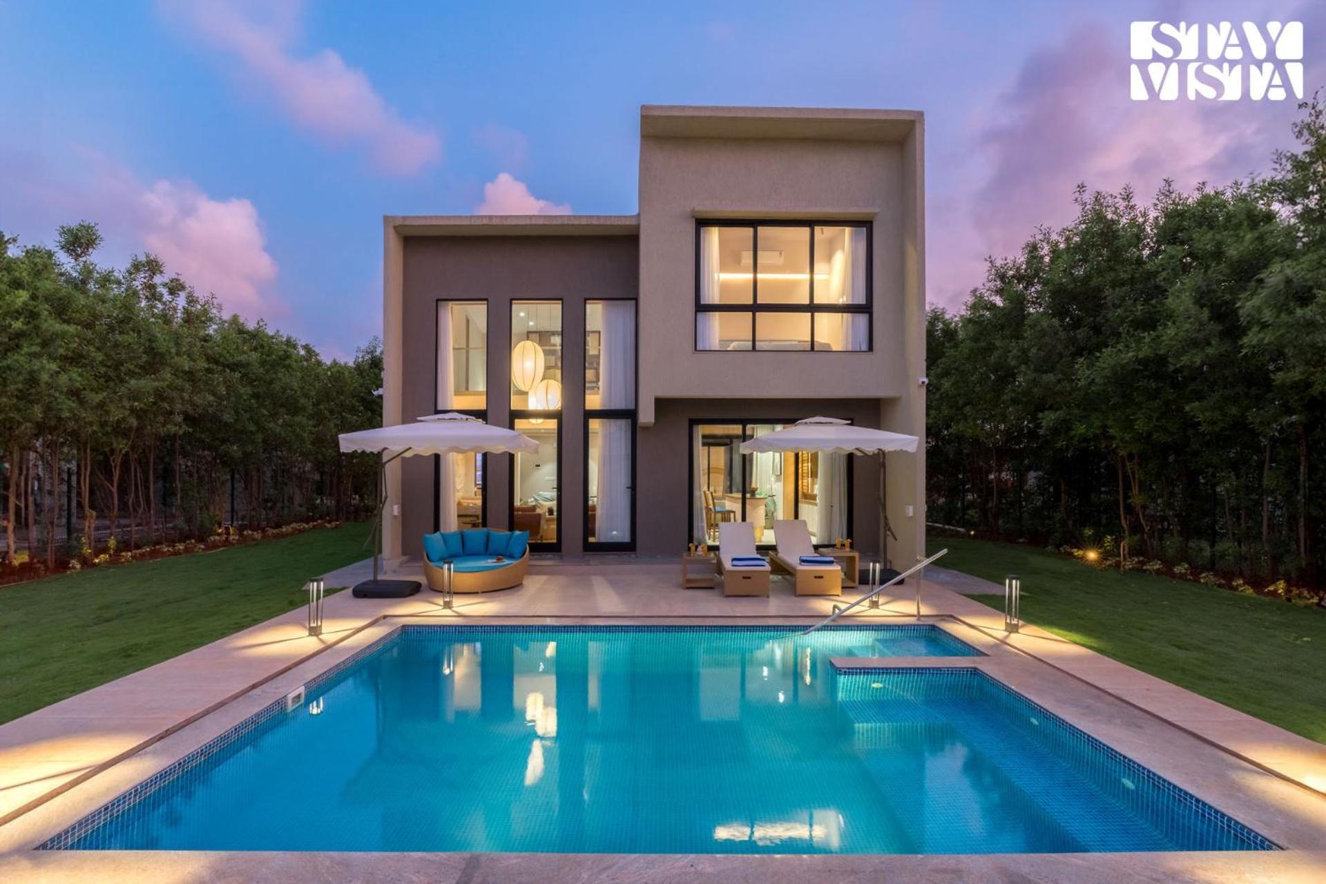 Sunlit Splendour By Stayvista Near Nagaon Boasting An Outdoor Pool And Modern Chic Interiors *
