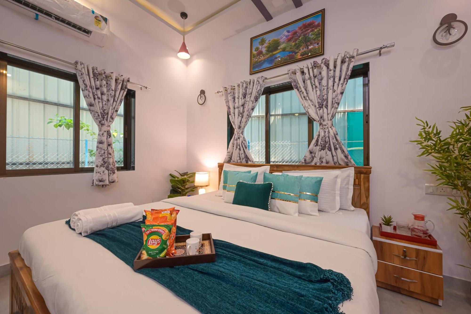 Seas The Day Luxurious 5bhk 2min From Awas With Huge Private Pool * Alibag