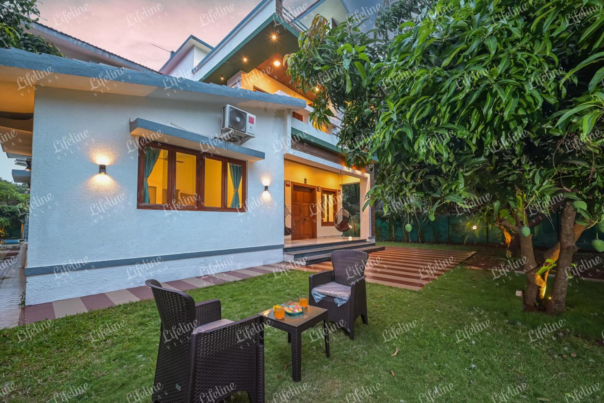 Sea Shell By The Sea Luxurious 3min From Awas Surrounded By Mango Trees Alibag